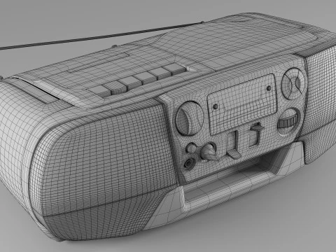 Sony CFD-V31L Cd Radio Cassette-Corder Vintage Condition 3D Model