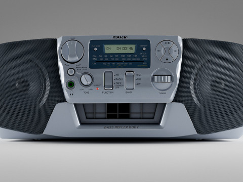 Sony CFD-V31L Cd Radio Cassette-Corder 3D मॉडल