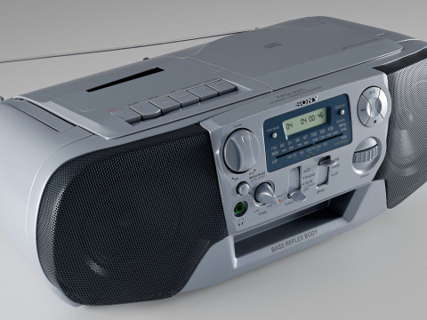 Sony CFD-V31L Cd Radio Cassette-Corder 3D मॉडल