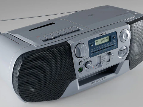 Radio-CD Sony CFD-V31L Modello 3D