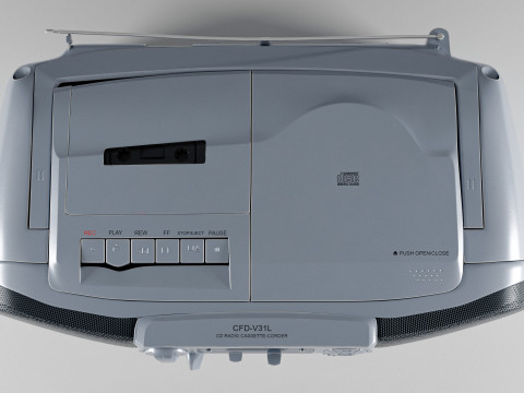 Sony CFD-V31L Cd Radio Cassette-Corder 3D मॉडल