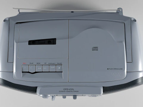 Radio-CD Sony CFD-V31L Modello 3D