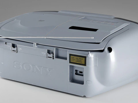 Radio-CD Sony CFD-V31L Modello 3D