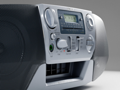 Sony CFD-V31L Cd Radio Cassette-Corder 3D मॉडल