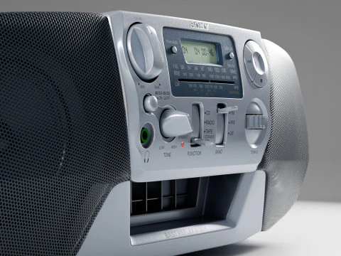 Radio-CD Sony CFD-V31L Modello 3D
