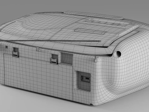 Radio-CD Sony CFD-V31L Modello 3D
