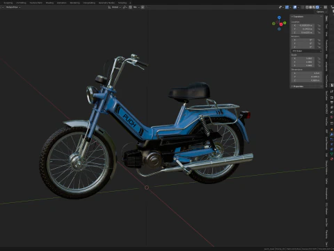 Puch Maxi Classic Moped 3D Model