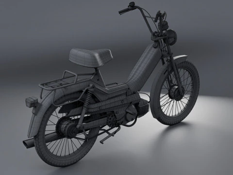 Puch Maxi Classic Moped 3D Model