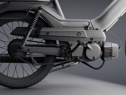 Puch Maxi Classic Moped Modelo 3D