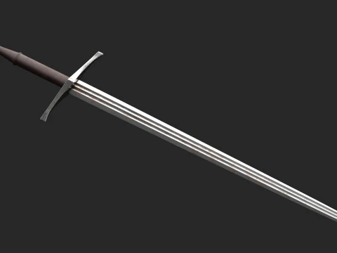 Olbrecht Medieval Sword Low-Poly 3D Model