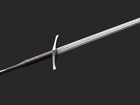 Olbrecht Medieval Sword Low-Poly 3D Model