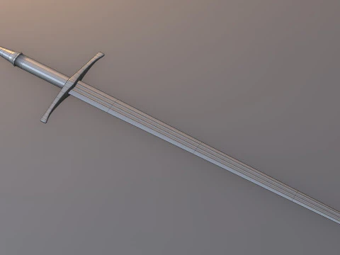 Olbrecht Medieval Sword Low-Poly 3D Model