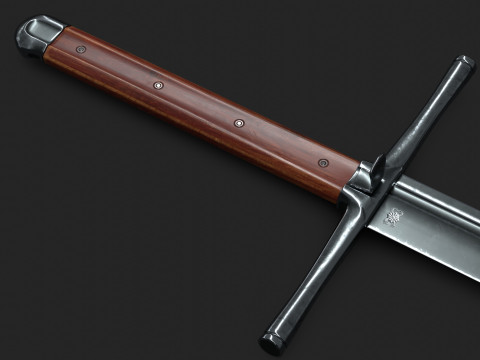 Kriegsmesser Sword Low-Poly Modello 3D