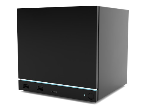 Ventil-Dampfmaschine Kompakt-PC 3D Modell