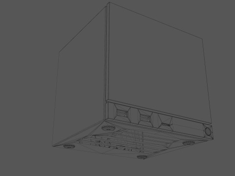 Ventil-Dampfmaschine Kompakt-PC 3D Modell