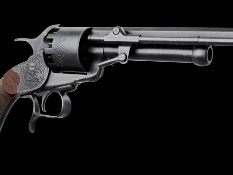 Revólver LeMat Modelo 3D
