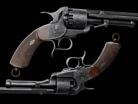 Revolver LeMat Modello 3D