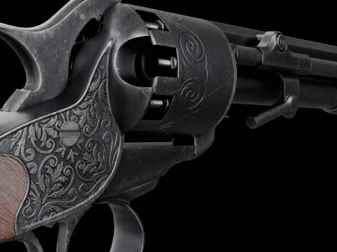 Revolver LeMat Modello 3D