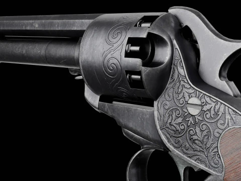 Revolver LeMat Modello 3D
