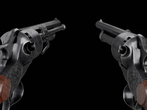 Revolver LeMat Modello 3D