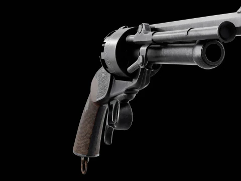 Revolver LeMat Modello 3D
