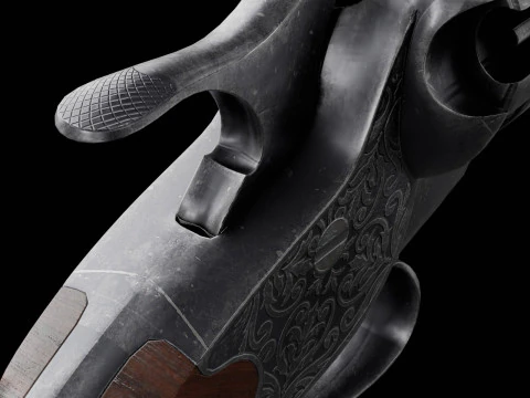 Revolver LeMat Modello 3D