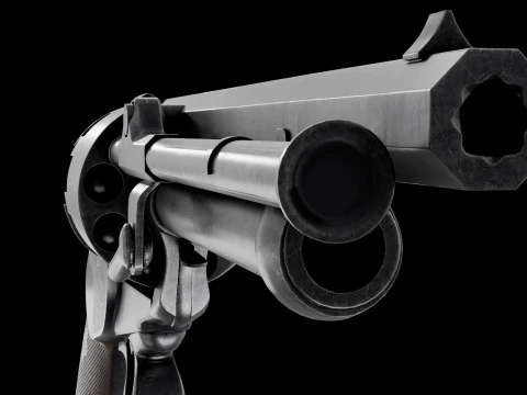 Revolver LeMat Modello 3D