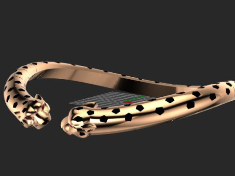 Panther necakle 3D 프린트 모델