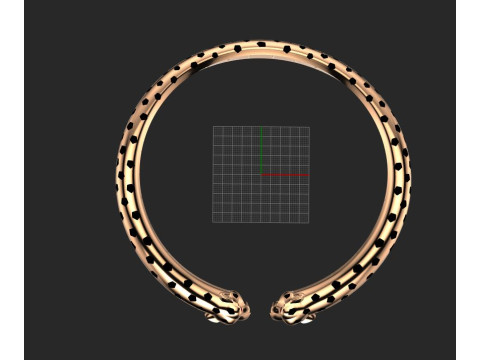 Panther necakle 3D 프린트 모델