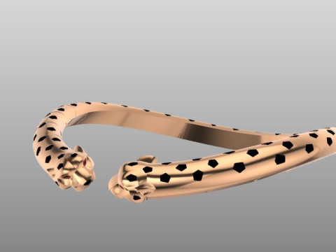 Panther necakle 3D 프린트 모델