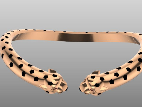 Panther necakle 3D 프린트 모델