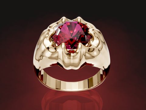 Yuvarlak Pırlanta Yüzük 3D Baskı Modeli