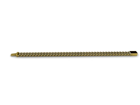 Diamond Cuban Chain with Lace Bottom Bracelet 3D Print Model