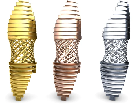 Spilla e spilla tascabile Axiom Modello di stampa 3D