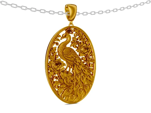 Raj Mayura Pendant 3D Model