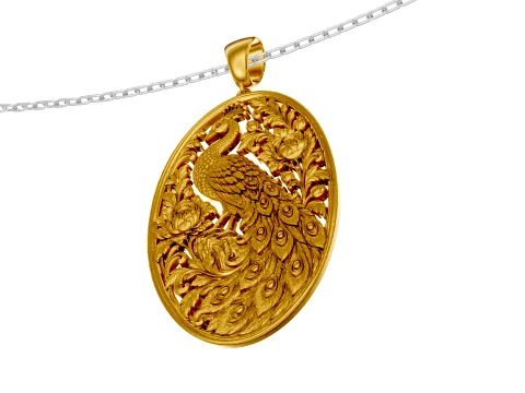Raj Mayura Pendant 3D Model