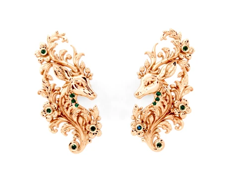 Hiran Lavanya Earrings 3D Model