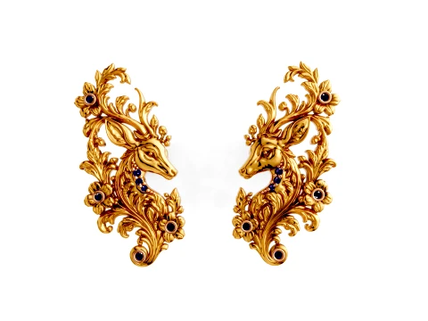 Hiran Lavanya Earrings 3D Model