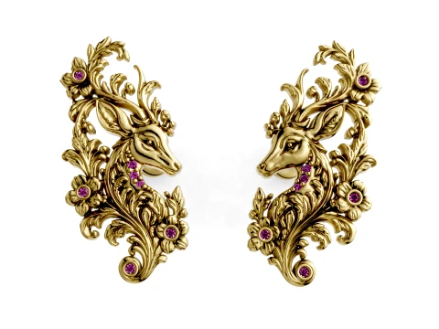 Hiran Lavanya Earrings 3D Model