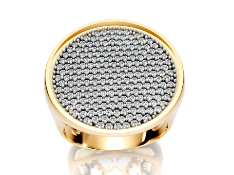 Pave Luxe Ring 3D Model