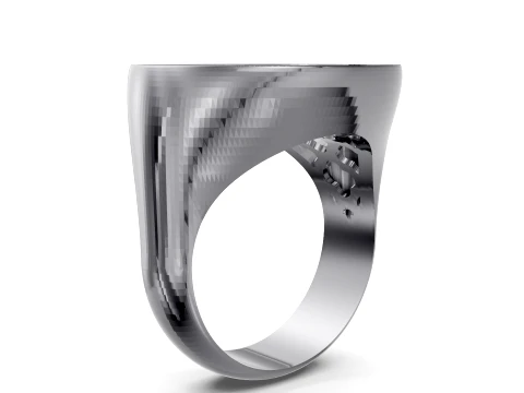 Pave Luxe Ring 3D Model