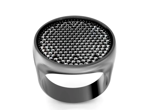 Pave Luxe Ring 3D Model