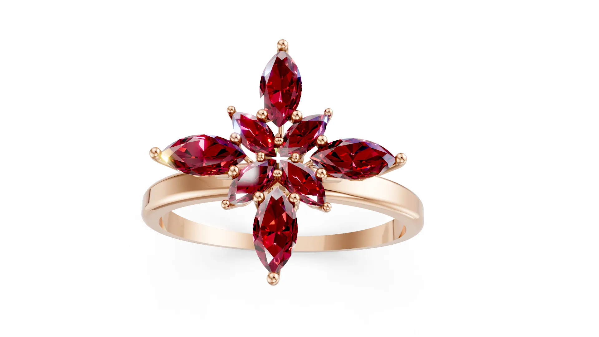 Flos Petala Ring 3D Model .c4d .max .obj .3ds .fbx .stl .blend 