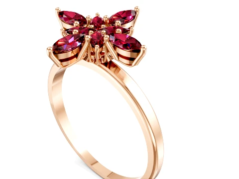 Flos Petala Ring 3D Model