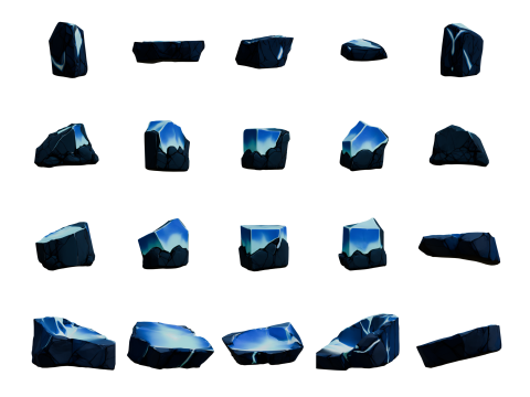 Magic Stones 100 Pack Vol 1 Modelo 3D