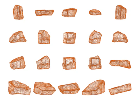Magic Stones 100 Pack Vol 1 3D Model