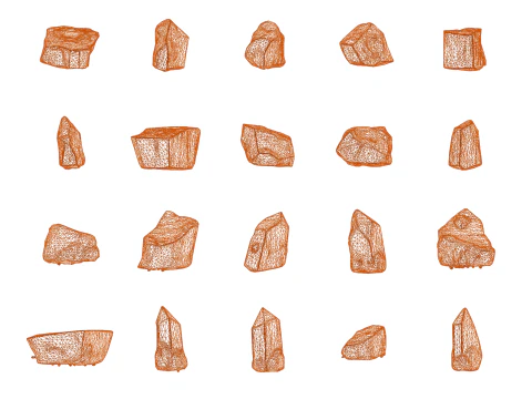 Magic Stones 100 Pack Vol 1 3D Model