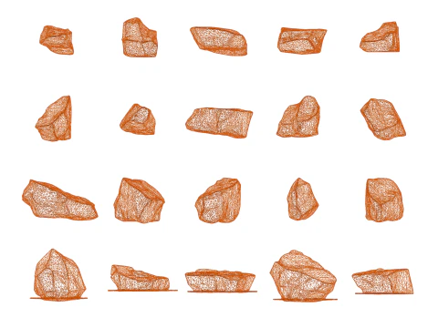 Magic Stones 100 Pack Vol 1 3D Model