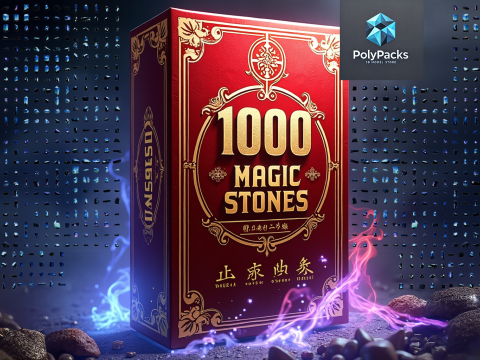 Magic Stones 500 Pack Vol 1 3D Модель