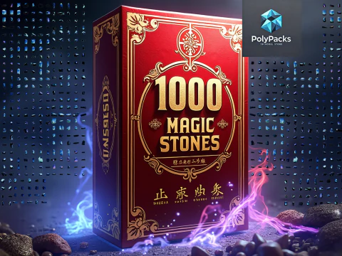 Paquete de 500 piedras m&aacute;gicas vol 1 Modelo 3D